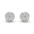 Cluster Spheres - Moissanit-Ohrstecker in Pavé-Fassung