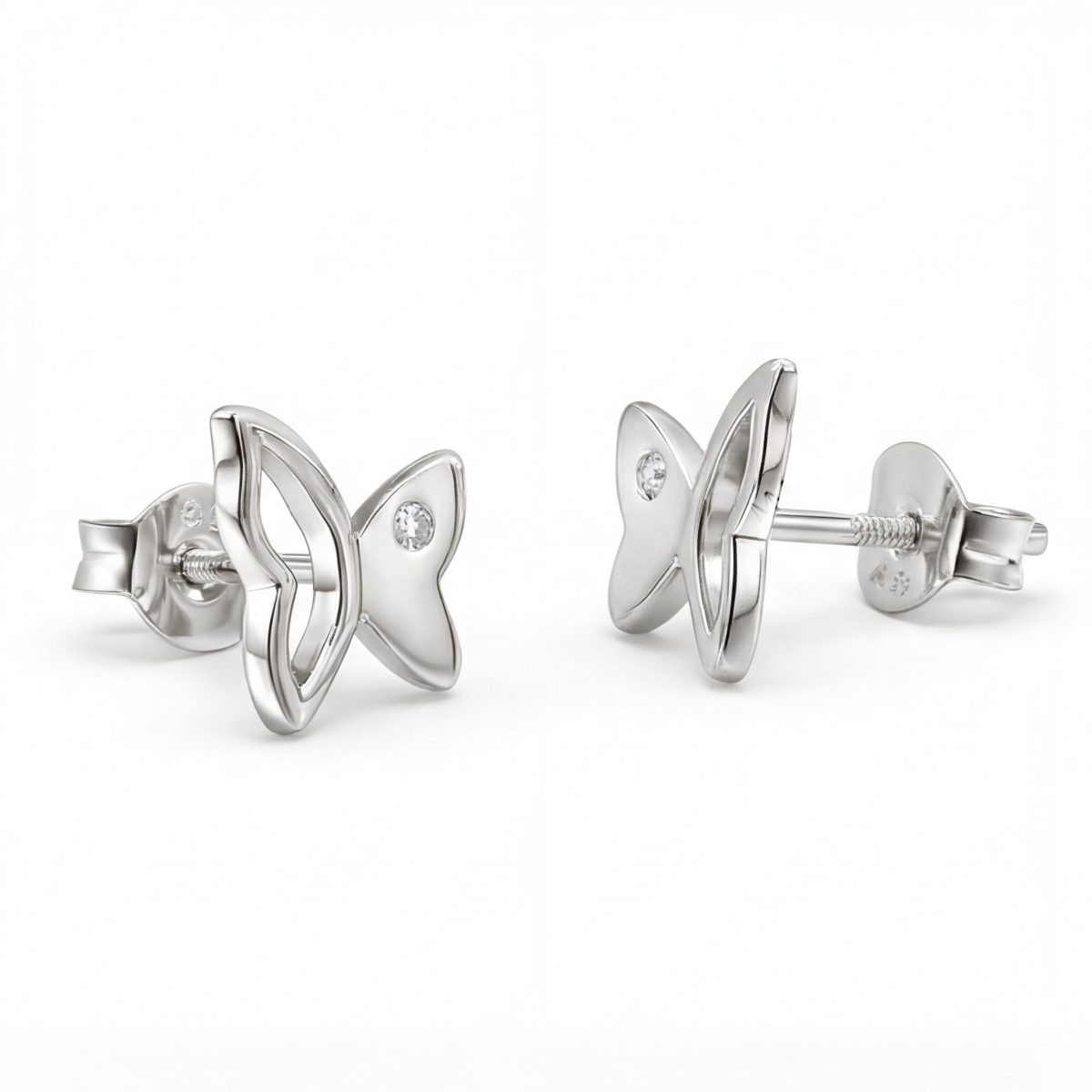 Butterfly Beauty - Moissanit-Ohrstecker