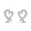 Heart Strings - Moissanit-Ohrstecker in Pavé-Fassung