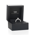 Nina - Ovalschliff Moissanit Ring mit Pavé-Seitensteinen