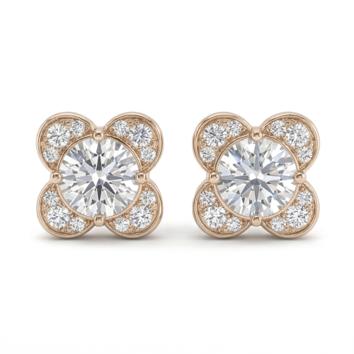 Moissanite Blooms - Moissanit-Ohrstecker
