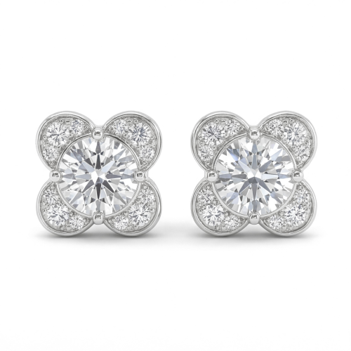 Moissanite Blooms - Moissanit-Ohrstecker
