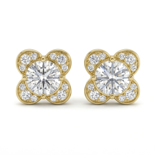 Moissanite Blooms - Moissanit-Ohrstecker