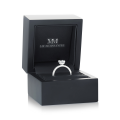 Astra - Moissanit-Ring mit Pavé-Seitensteinen und verstecktem Halo