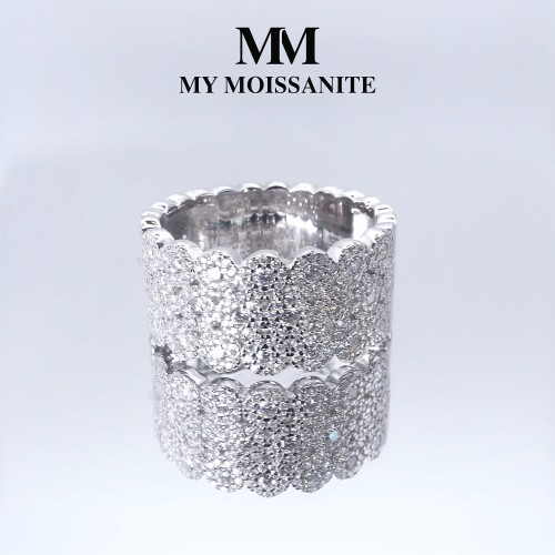 Moissanit Ringe in Platin