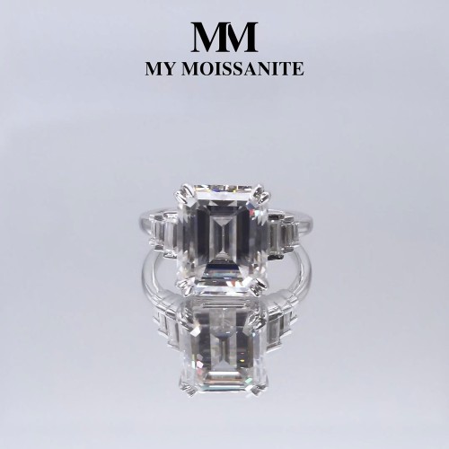 Moissanit Ringe in Platin
