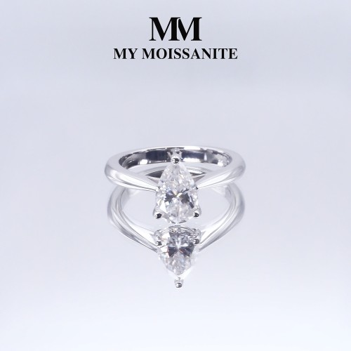 Moissanit Ringe in Platin