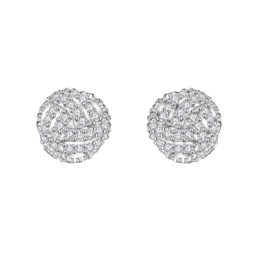 Moissanit Ohrringe in 925 Silber