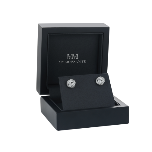 Moissanit Ohrringe in 925 Silber