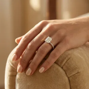 Moissanit-Ringe mit Seitensteinen