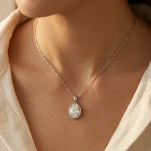 Moissanit-Anhänger aus Silber