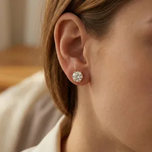 Moissanit-Ohrstecker