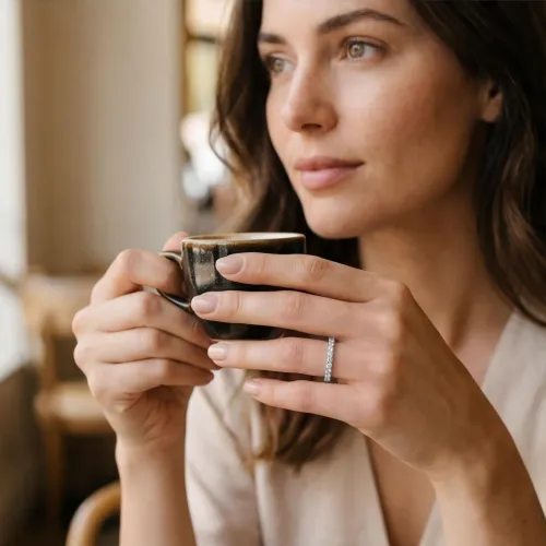 Evertina - Moissanit Ewigkeitsring - lifestyle