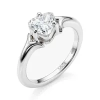 Elysia - Trillion Solitär Moissanit Ring
