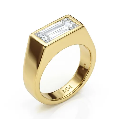 Maxton - Rechteckiger Moissanit Herrenring