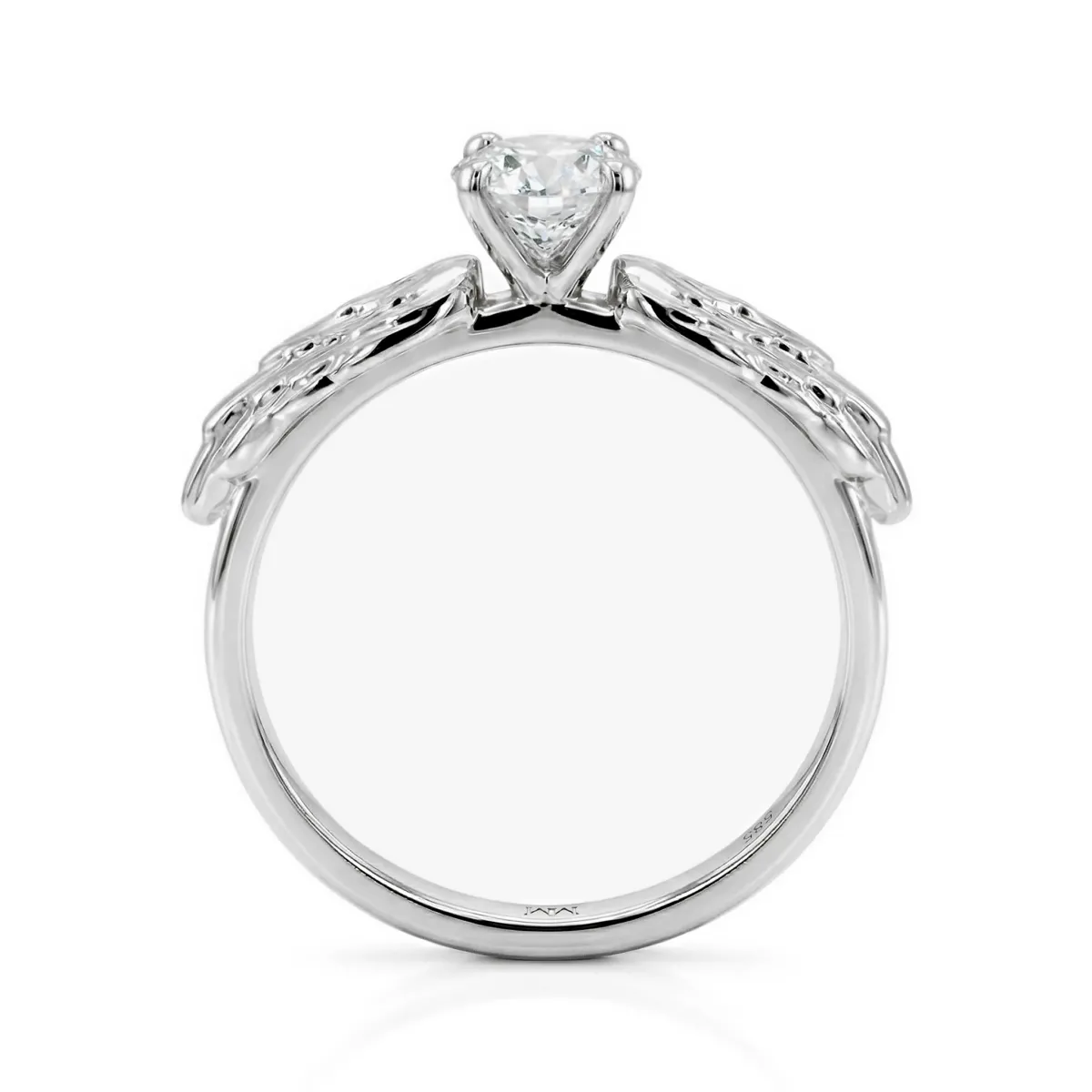 Feathra - Harry Potter Goldener Schnatz Moissanit Ring mit Geflügelten Akzenten