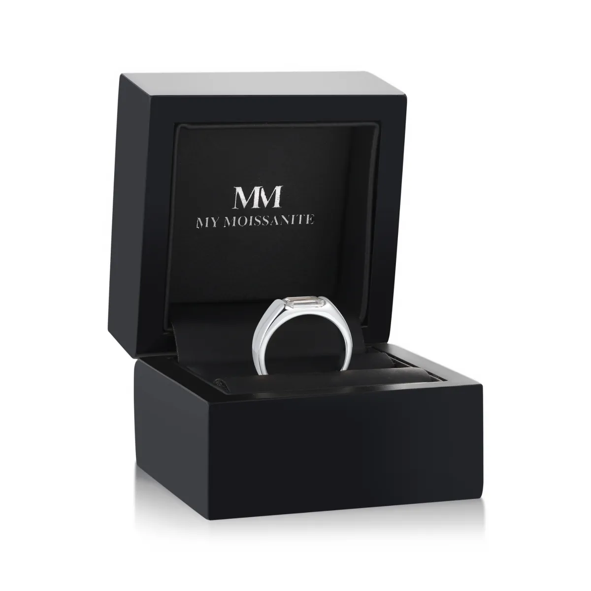 Portraitix - Portrait-Moissanit-Ring für Männer 