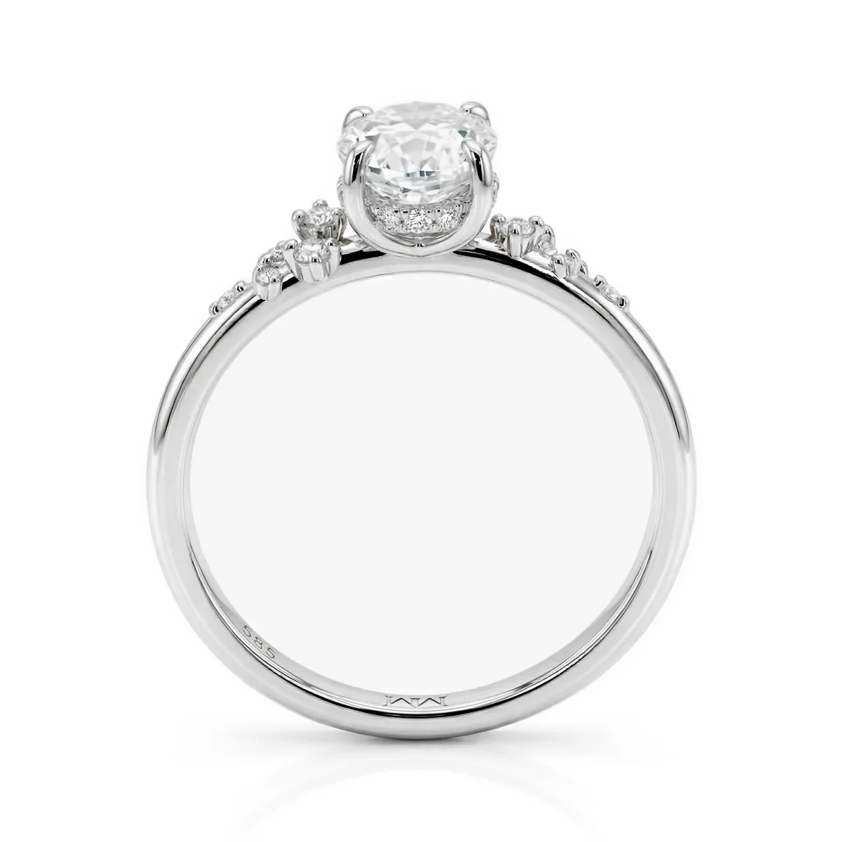 Ätherische Eleganz Set - Ovaline & Serenella Moissanite Braut Set mit Marquise Akzente