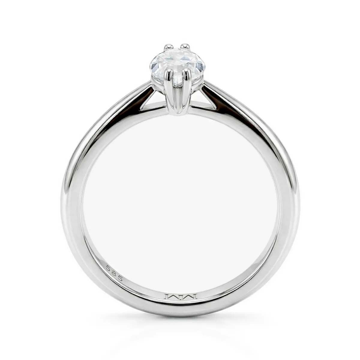 Liana - Marquise Solitär Moissanit Ring