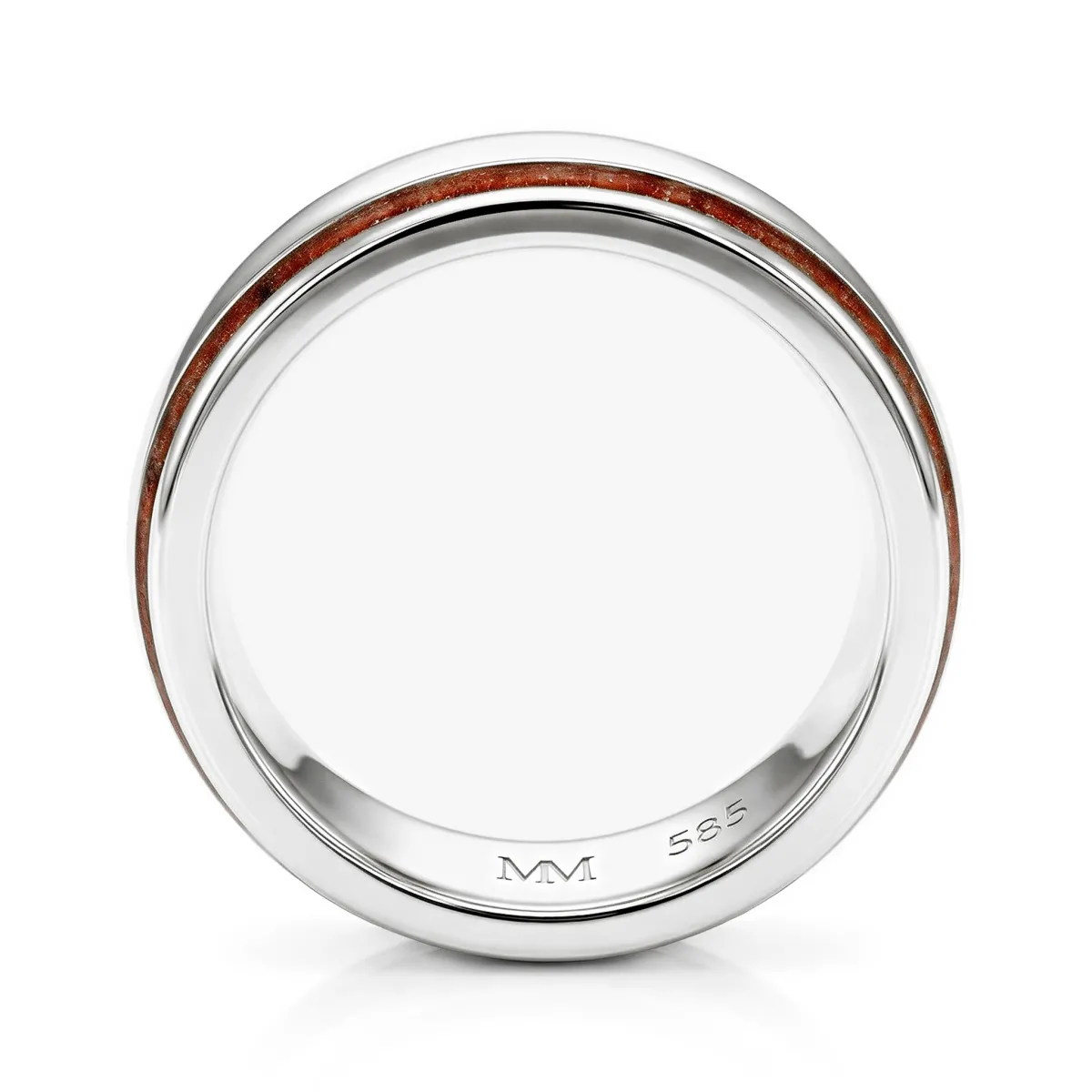 Vireo - Herren-Tungstenring Mit Natürlichem Holzeinlage
