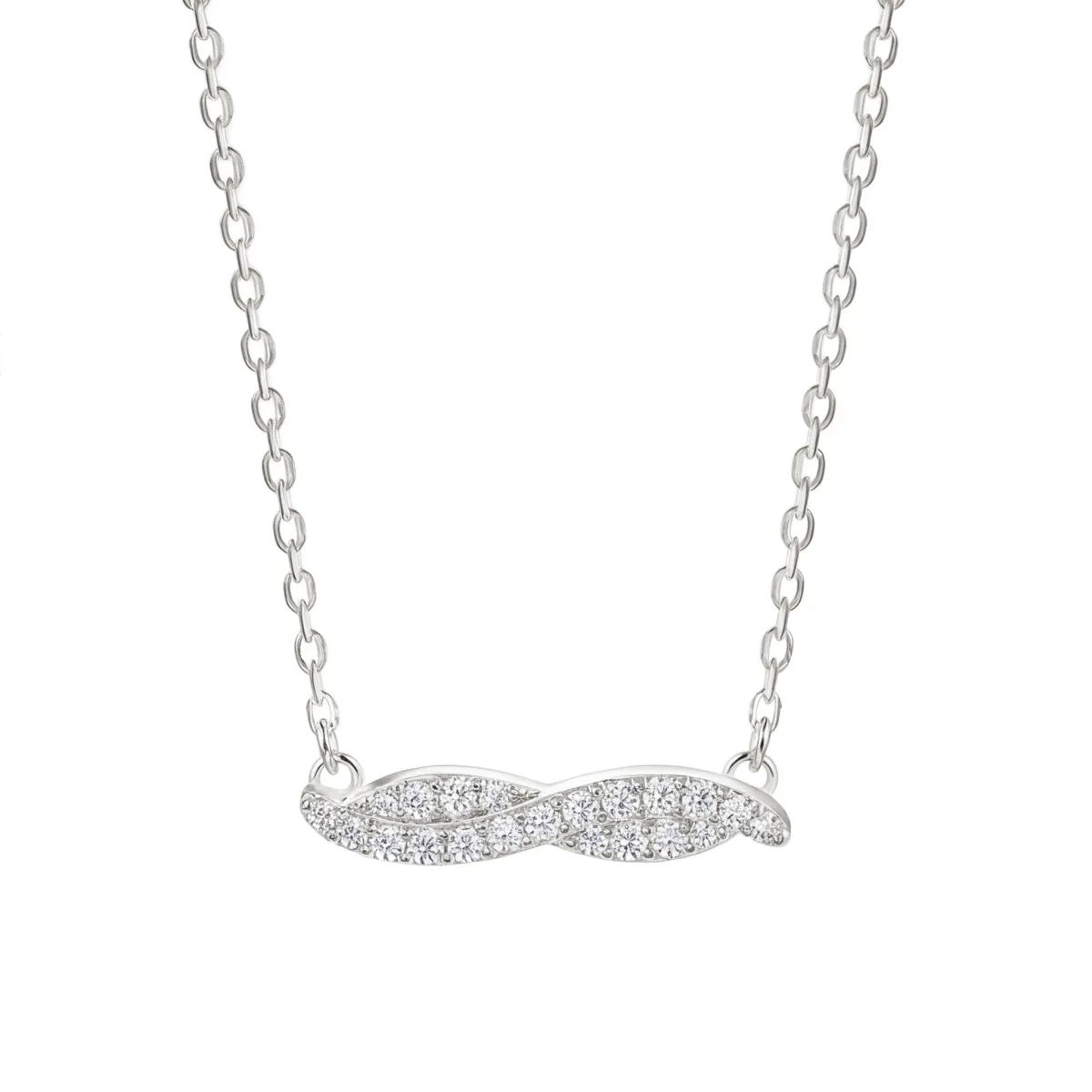 Astrid - Marquise-Geïnspireerde Moissanite Ketting met Pave Zetting