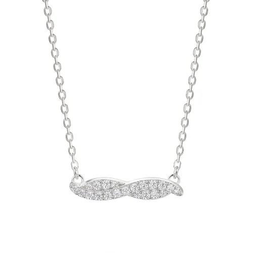 Astrid - Marquise-Inspired Moissanite Necklace with Pave Setting