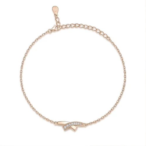 Halcyon - Moissanit Crescent Armband Mit Pavé-Fassung