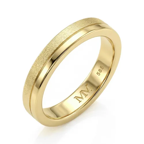 Fortis - Gebürsteter Und Polierter Stilvoller Men Ring