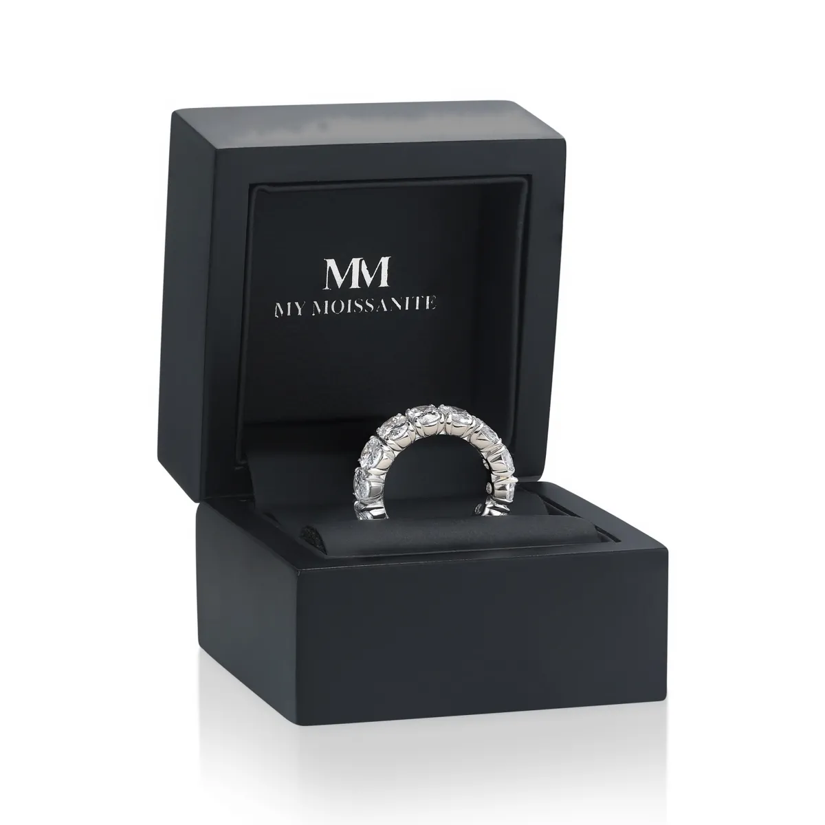 Daphne - Ovaler Moissanit Voll-Eternity Ring