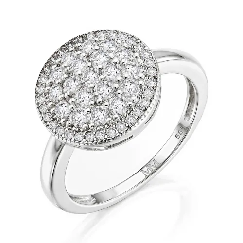Cirilla - Moissanit Pavé Cluster Ring