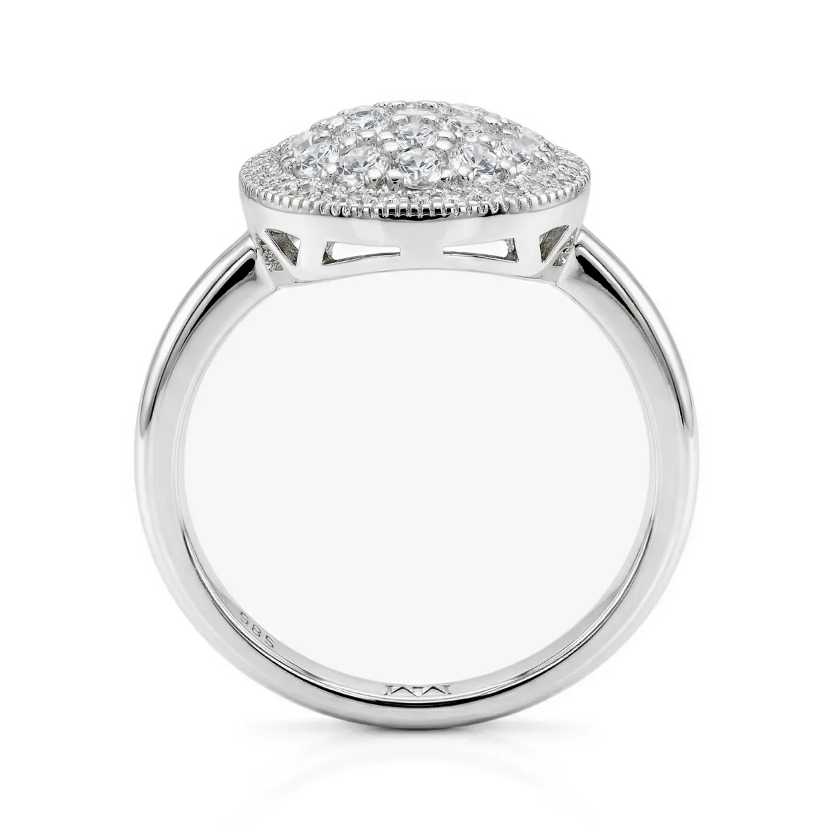 Cirilla - Moissanit Pavé Cluster Ring