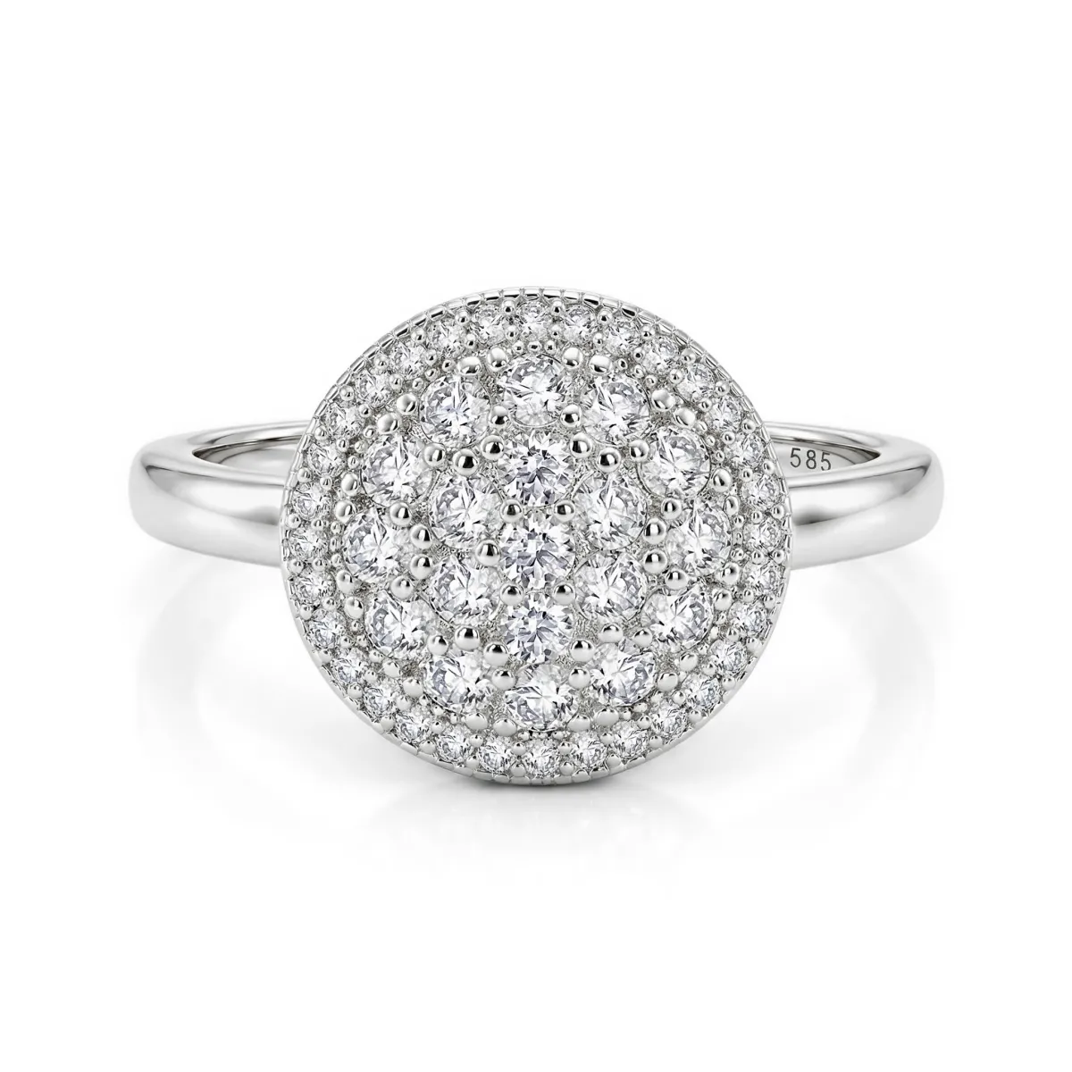 Cirilla - Moissanit Pavé Cluster Ring