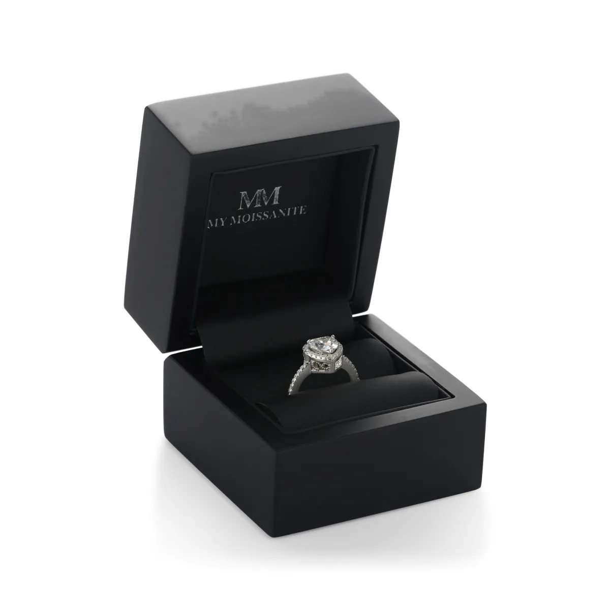 Amora - Heart Solitaire Moissanite Ring