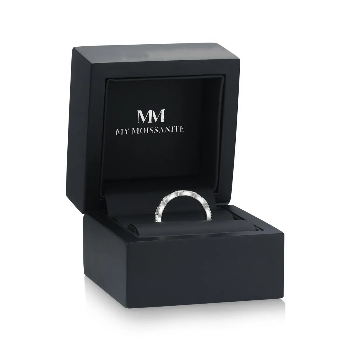 Seraph - Moissanite Eternity Ring Mit Twisted Pavé Design