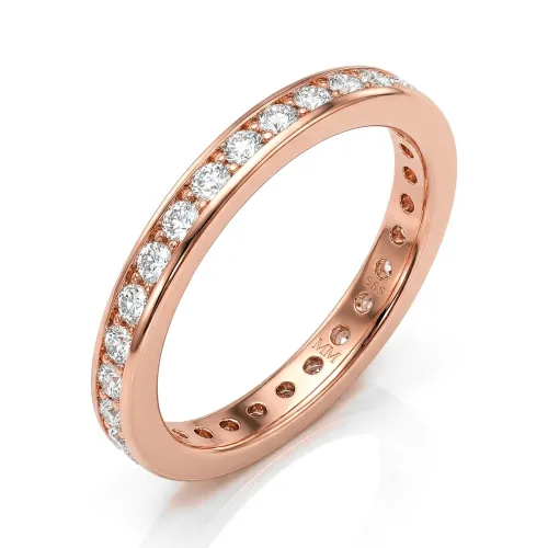 Zenora - Moissanit Eternity Ring Mit Kanalfassung