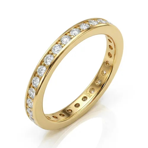 Zenora - Moissanit Eternity Ring Mit Kanalfassung