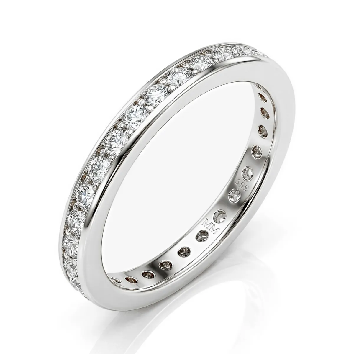Zenora - Moissanit Eternity Ring Mit Kanalfassung