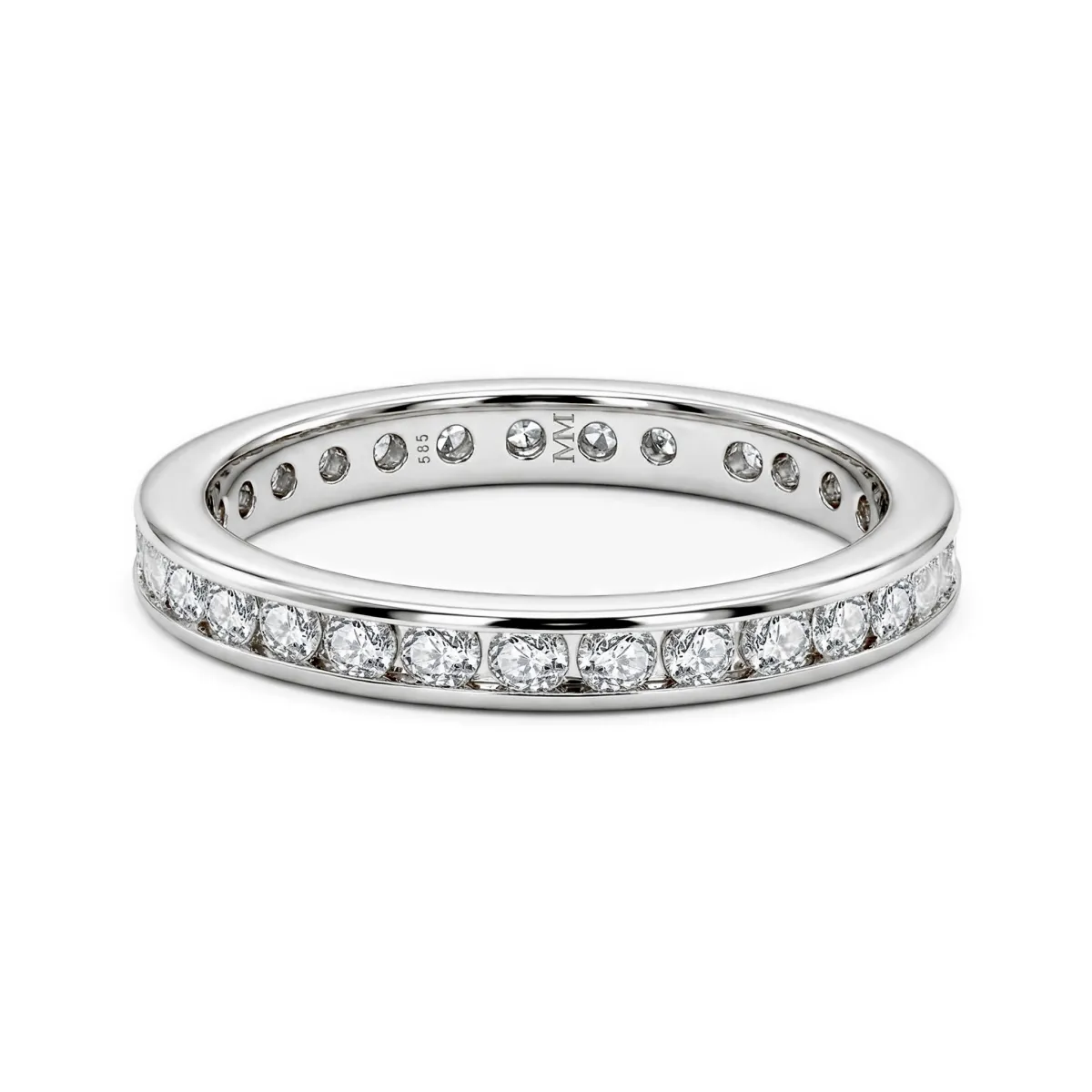Zenora - Moissanit Eternity Ring Mit Kanalfassung