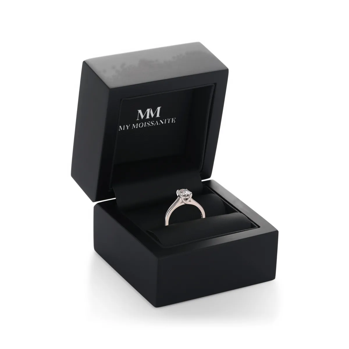 Grace – Ovalschliff-Moissanit Split-Shank Ring