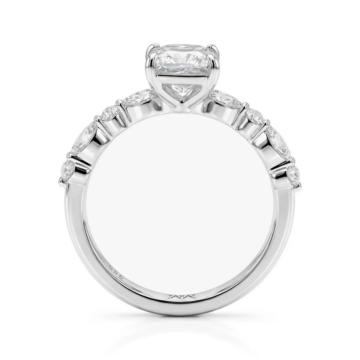 Ava - Princess-Schliff Moissanit Ring