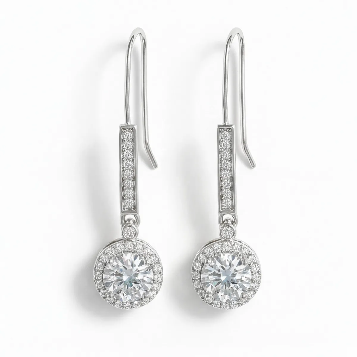 Luminary - Moissanite Halo Earrings
