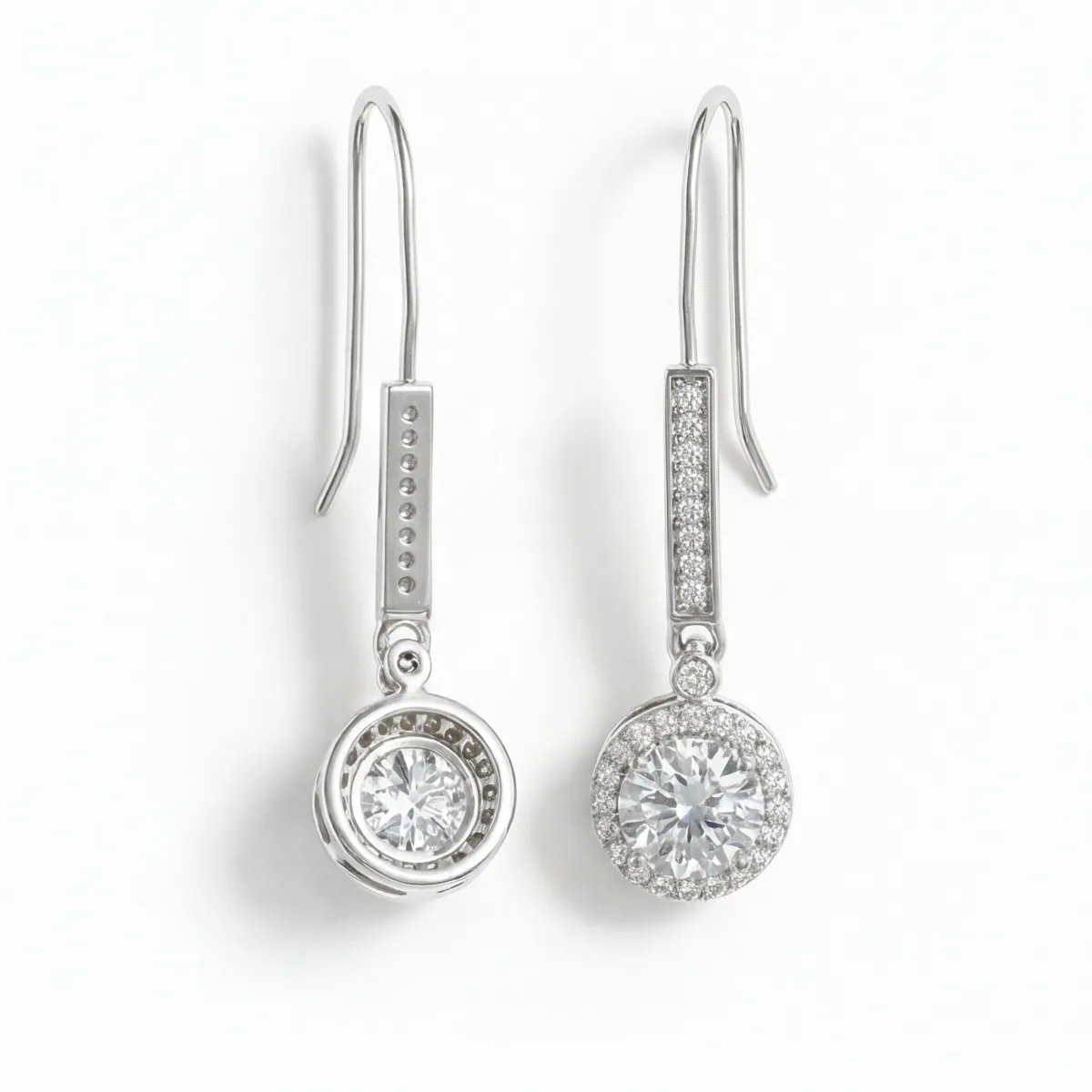 Luminary - Moissanite Halo Earrings