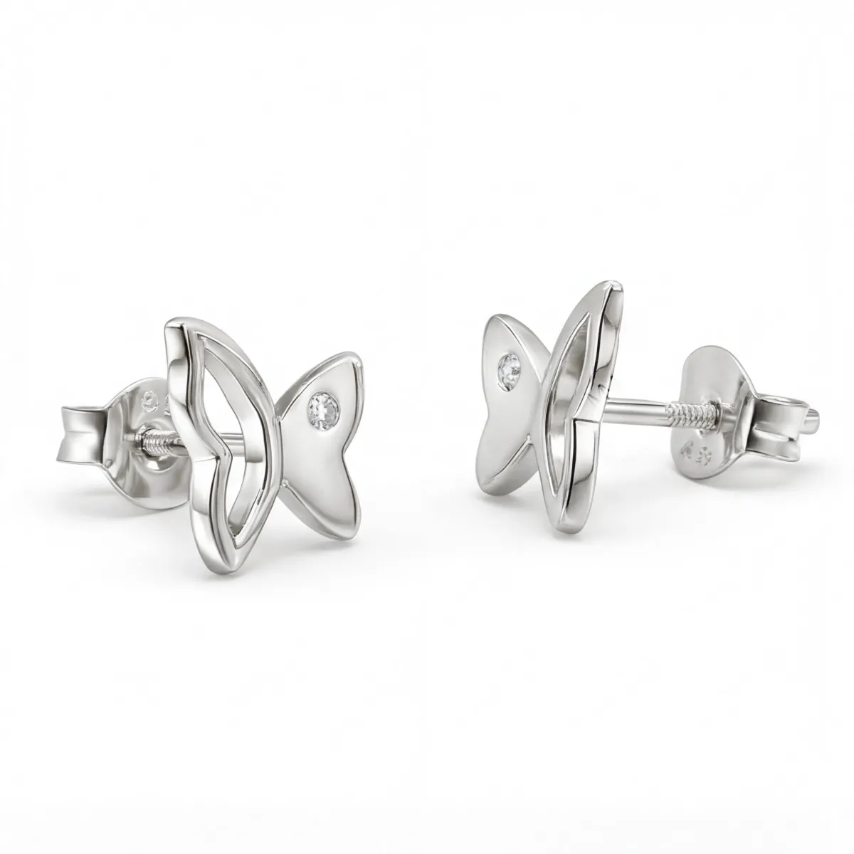 Butterfly Beauty - Moissanit-Ohrstecker