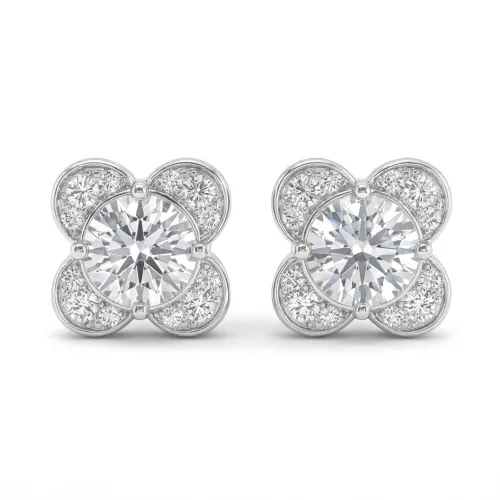 Moissanite Blooms - Moissanit Ohrstecker