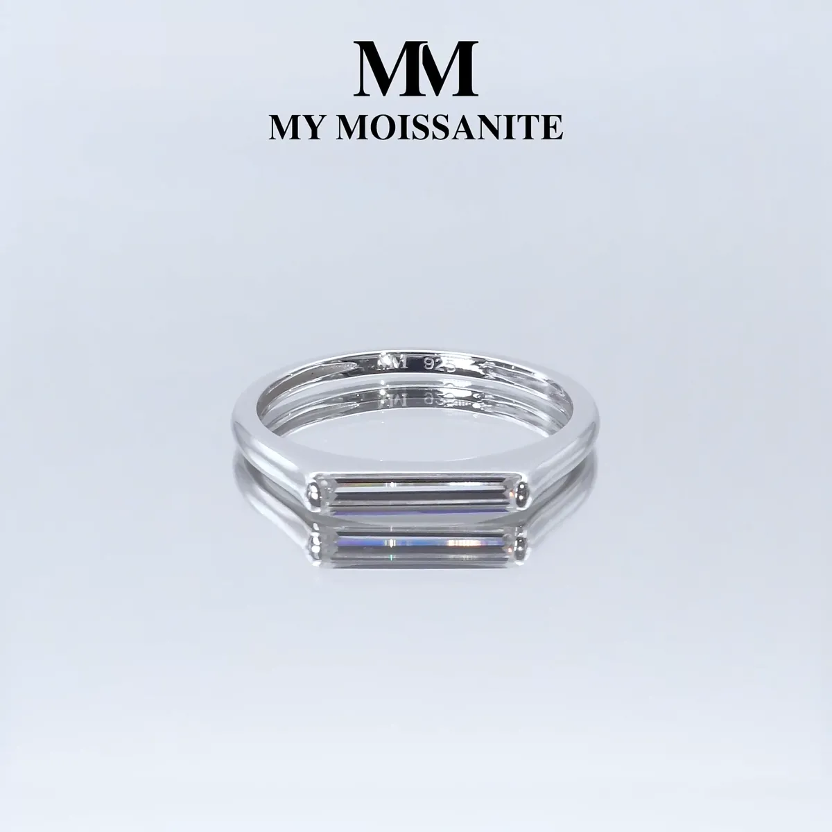 Aurelia - Solitär Moissanit Baguette Ring