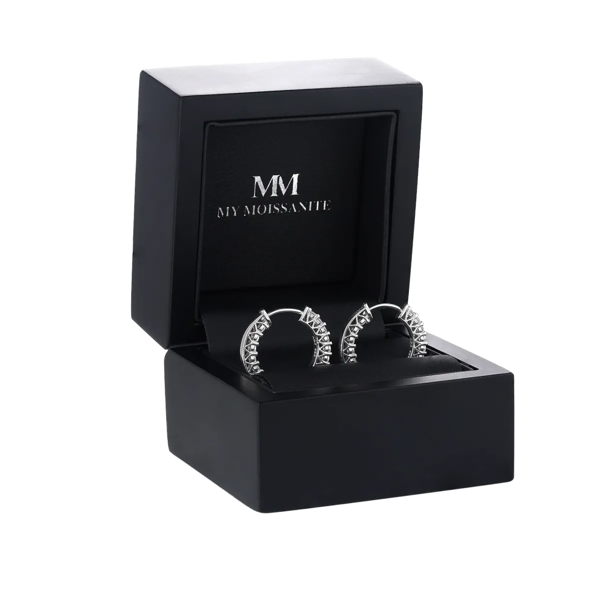 Pristine - Moissanit Petite Creolen Huggie Ohrringe