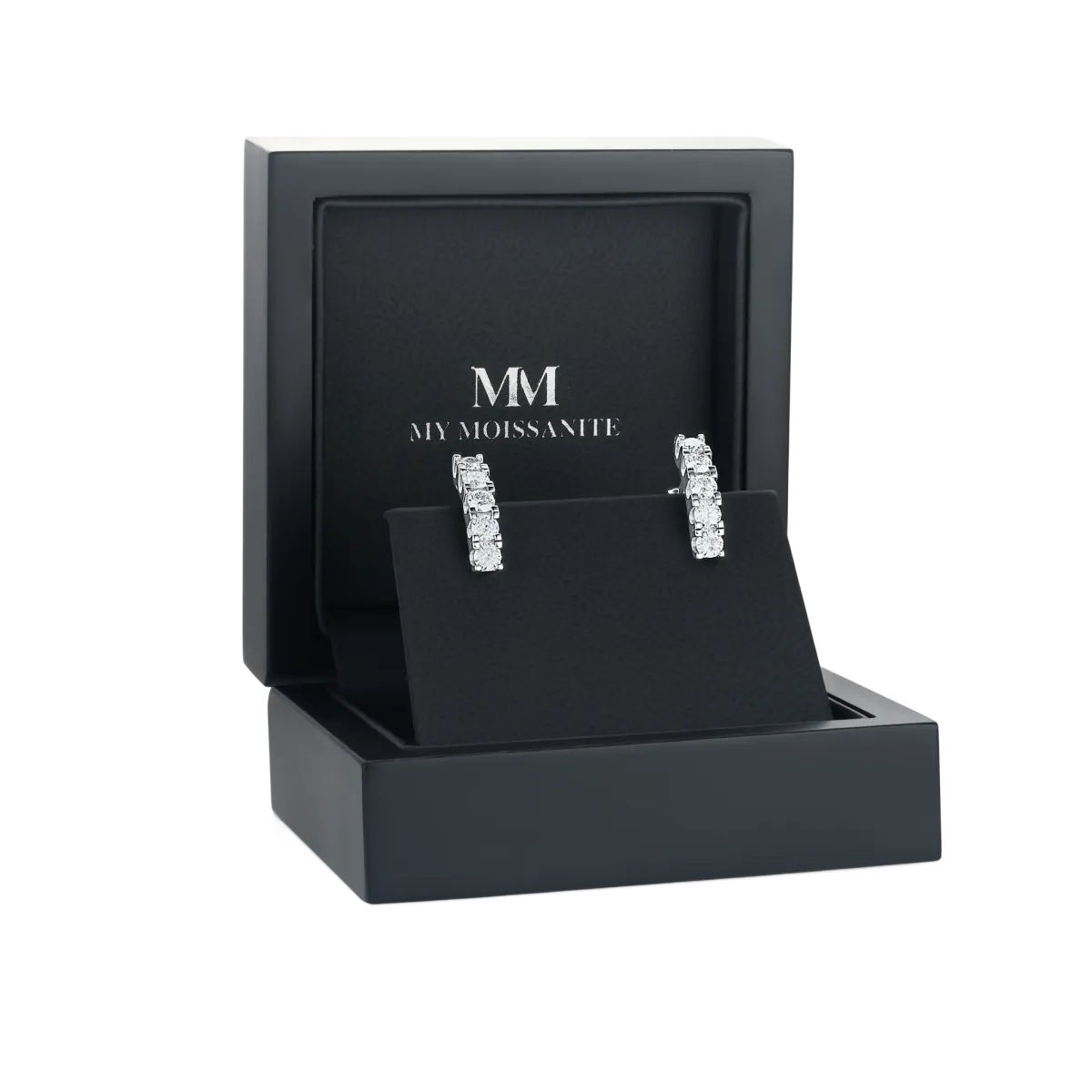 Cascade - Lineare Moissanit Creolen