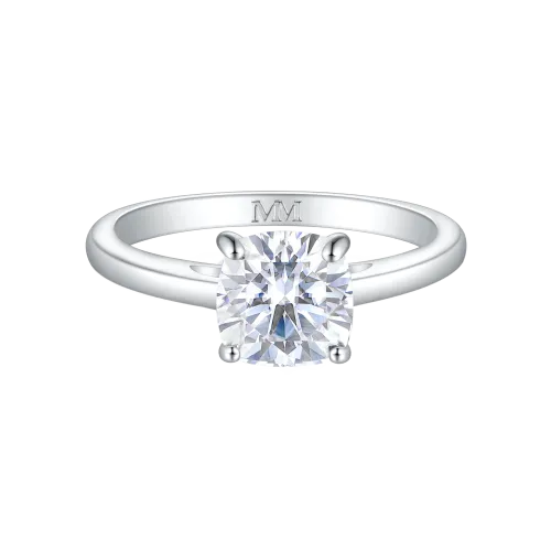 Elara - Cushion Solitaire Moissanite Ring