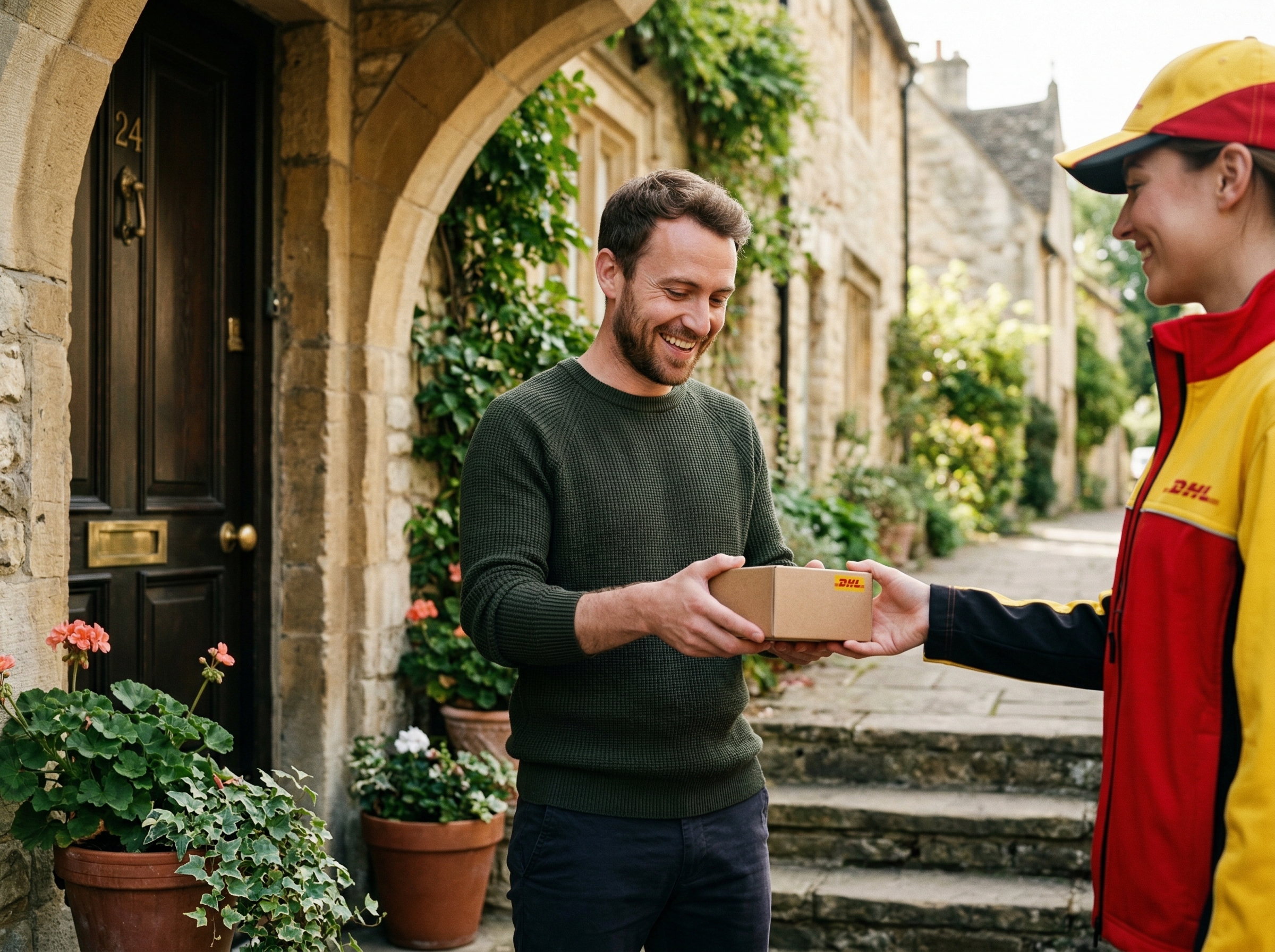 Lieferung mit DHL Express